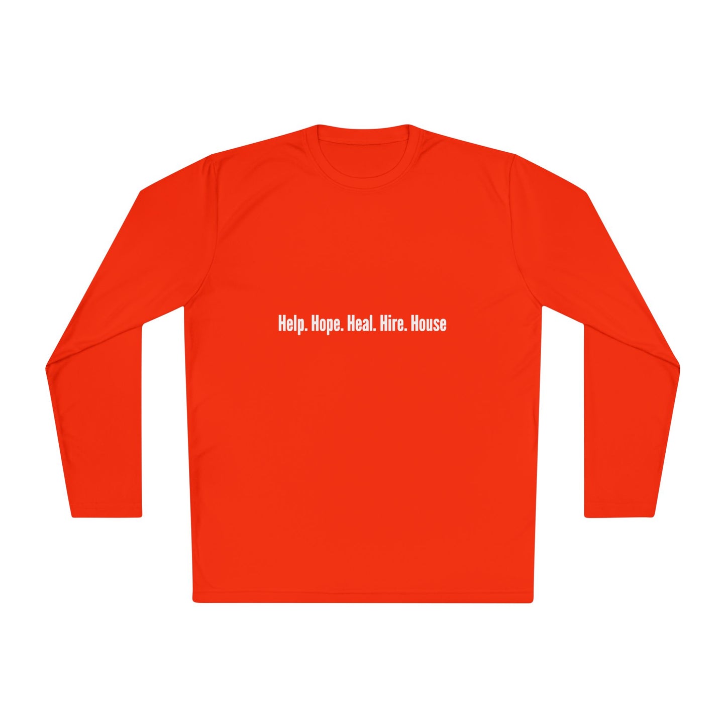 Unisex Lightweight Long Sleeve Tee - Help, Hope, Heal, Wear, Inspirational Gift for Wellness, Casual Wear, Motivational Apparel