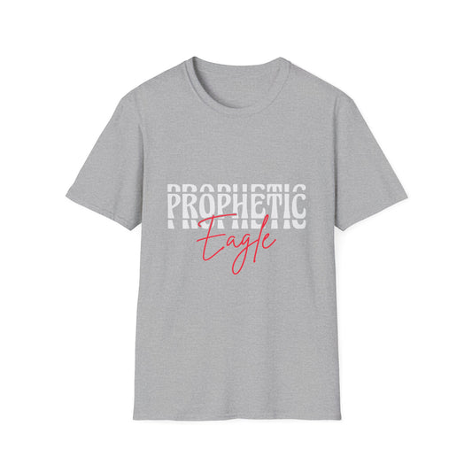 Prophetic Eagle Unisex Softstyle T-Shirt, Inspirational Tee, Spiritual Apparel, Gift for Faith-Based Celebrations, Cozy Casual Wear