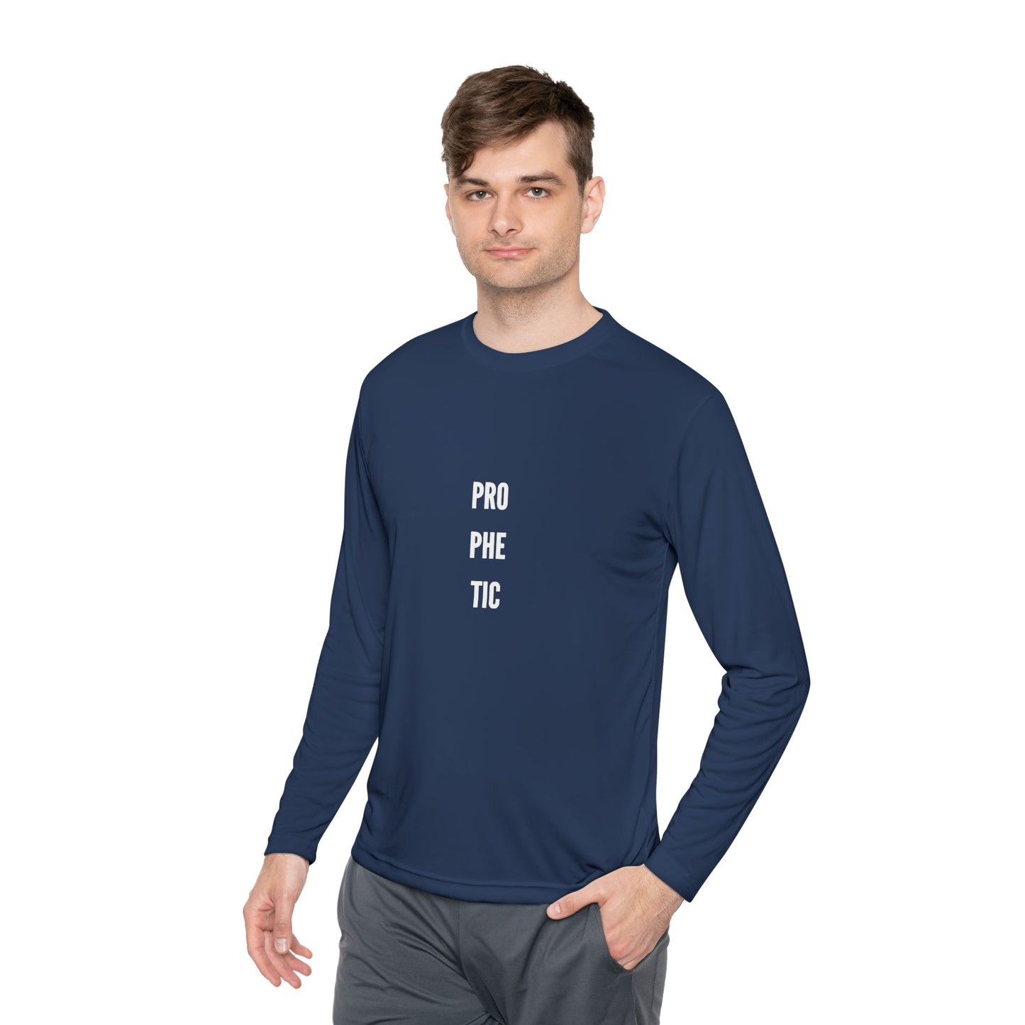Prophetic- Unisex Lightweight Long Sleeve Tee - Protective Vibes, Casual Wear, Gift for Him & Her, Perfect for Every Season, Eco-friendly Fashion