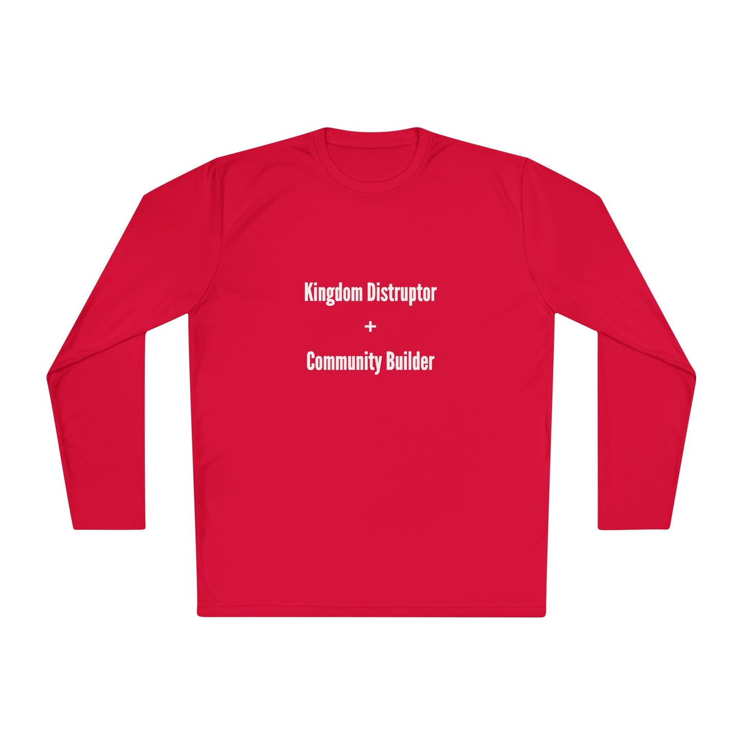 Kingdom Disruptor - Unisex Lightweight Long Sleeve Tee - Perfect for Casual Outings, Gift for Holidays, Outdoor Activities, Everyday Comfort, Layering Essential