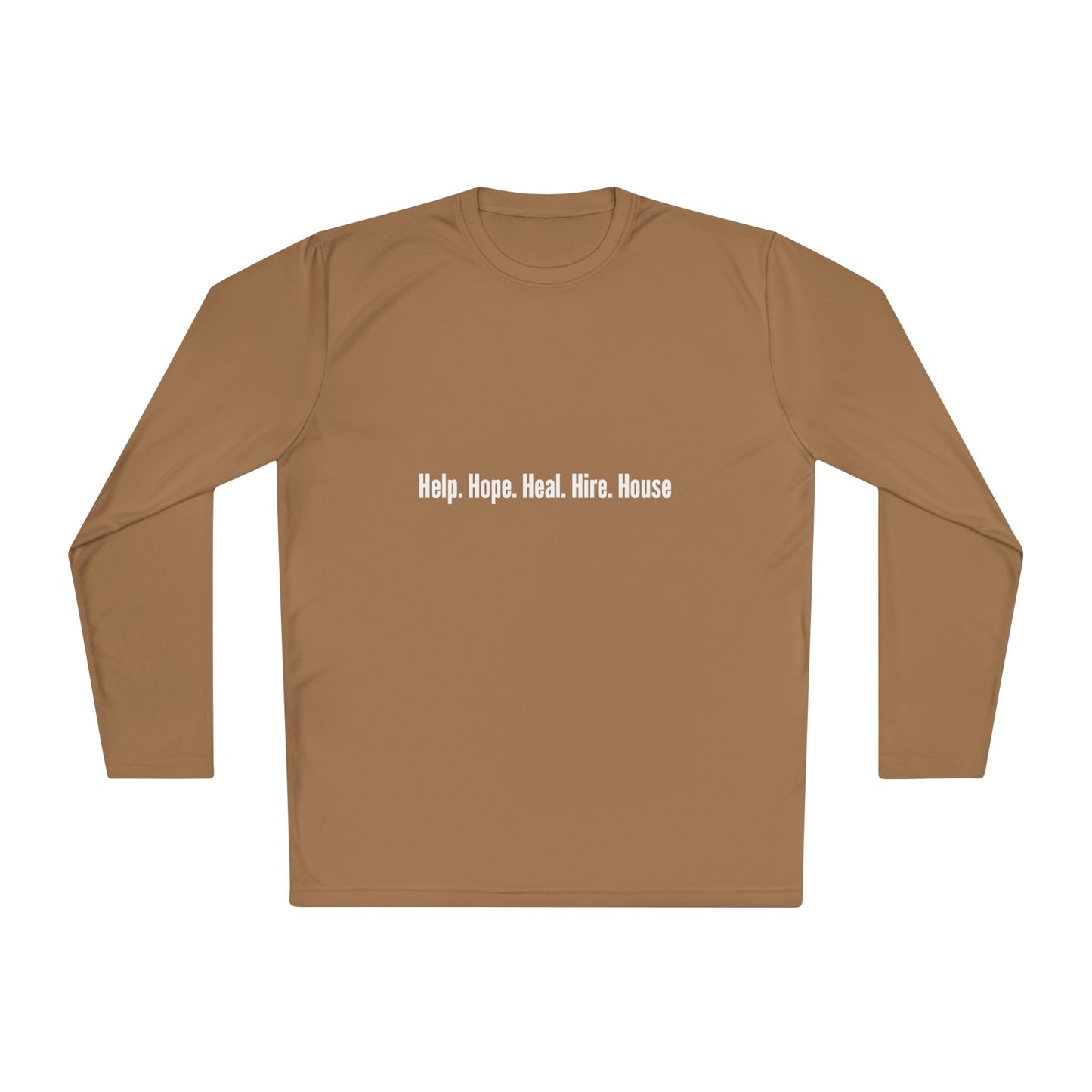 Unisex Lightweight Long Sleeve Tee - Help, Hope, Heal, Wear, Inspirational Gift for Wellness, Casual Wear, Motivational Apparel