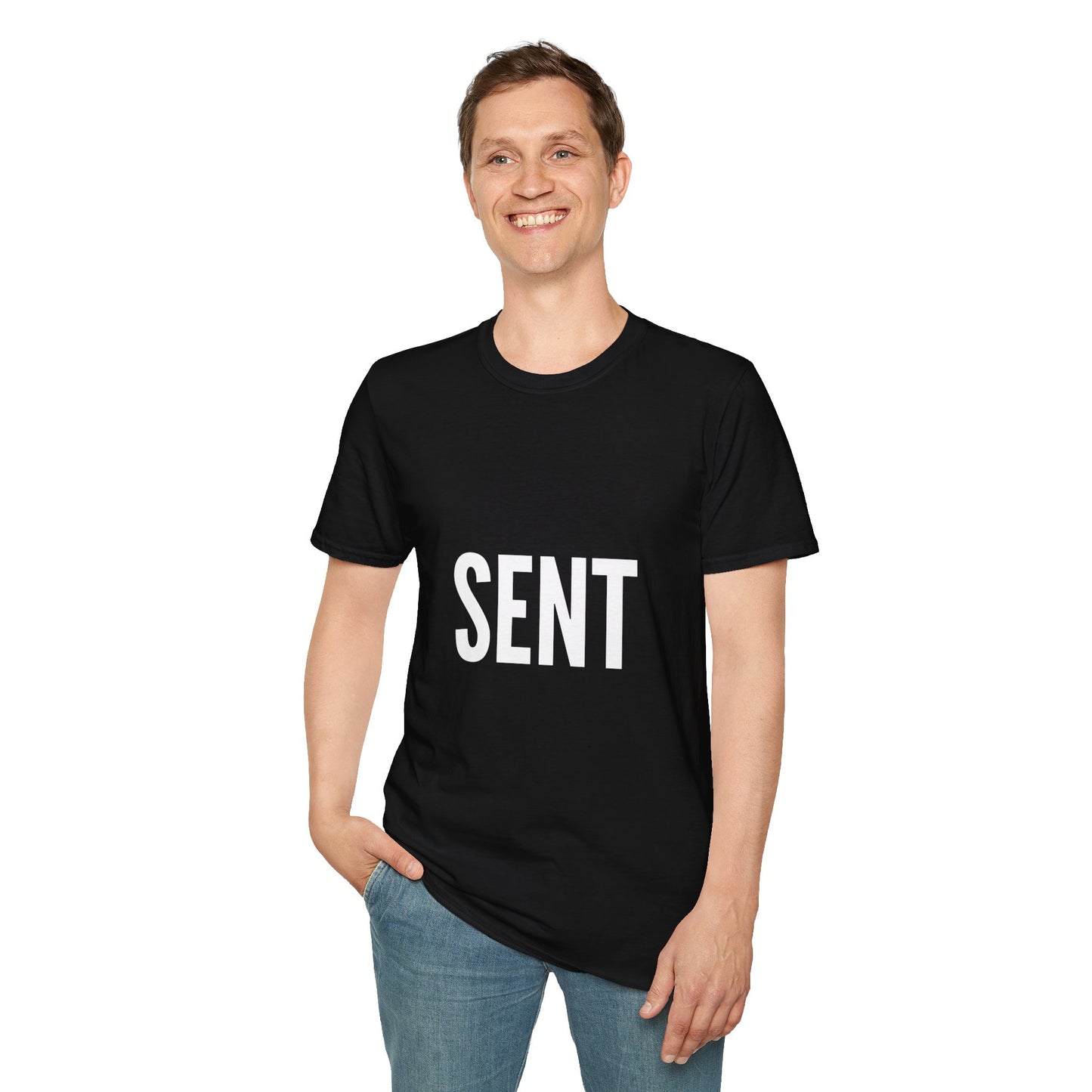 Sent - Unisex T-Shirt - Casual, Funny Gift, Minimalist Fashion, Birthday Present, Everyday Wear, Graphic Tee