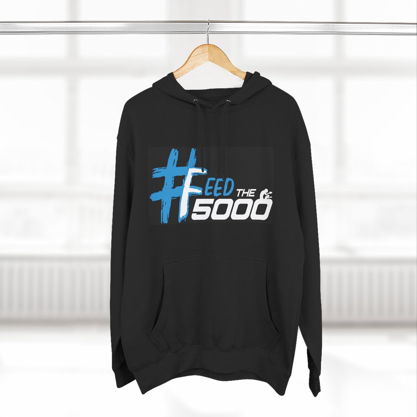 #FeedThe5000 Fleece Hoodie, Cozy Winter Sweatshirt, Unisex Gift, Charity Support Apparel, Fundraiser Hoodie, Casual Streetwear