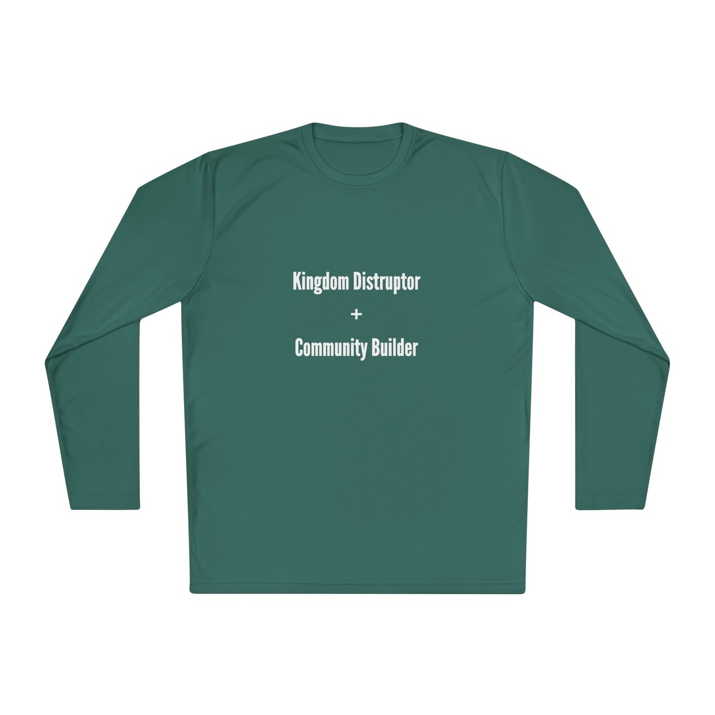 Kingdom Disruptor - Unisex Lightweight Long Sleeve Tee - Perfect for Casual Outings, Gift for Holidays, Outdoor Activities, Everyday Comfort, Layering Essential