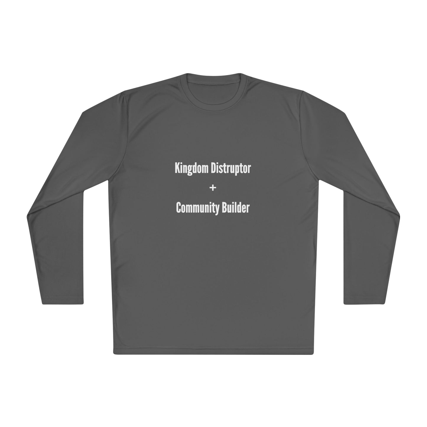 Kingdom Disruptor - Unisex Lightweight Long Sleeve Tee - Perfect for Casual Outings, Gift for Holidays, Outdoor Activities, Everyday Comfort, Layering Essential