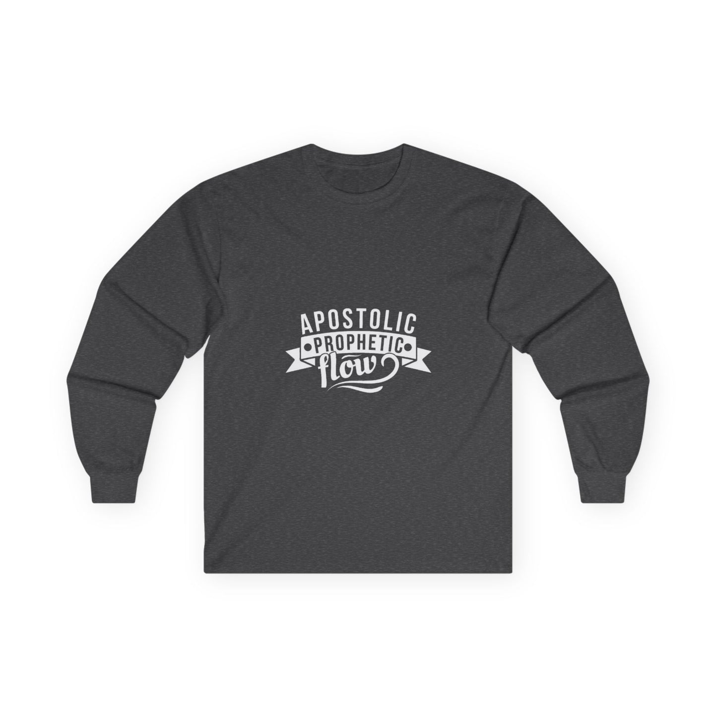 Apostolic Prophetic Flow Long Sleeve Tee, Spiritual Apparel, Gift for Believers, Church Events, Casual Wear, Faith-Inspired Fashion