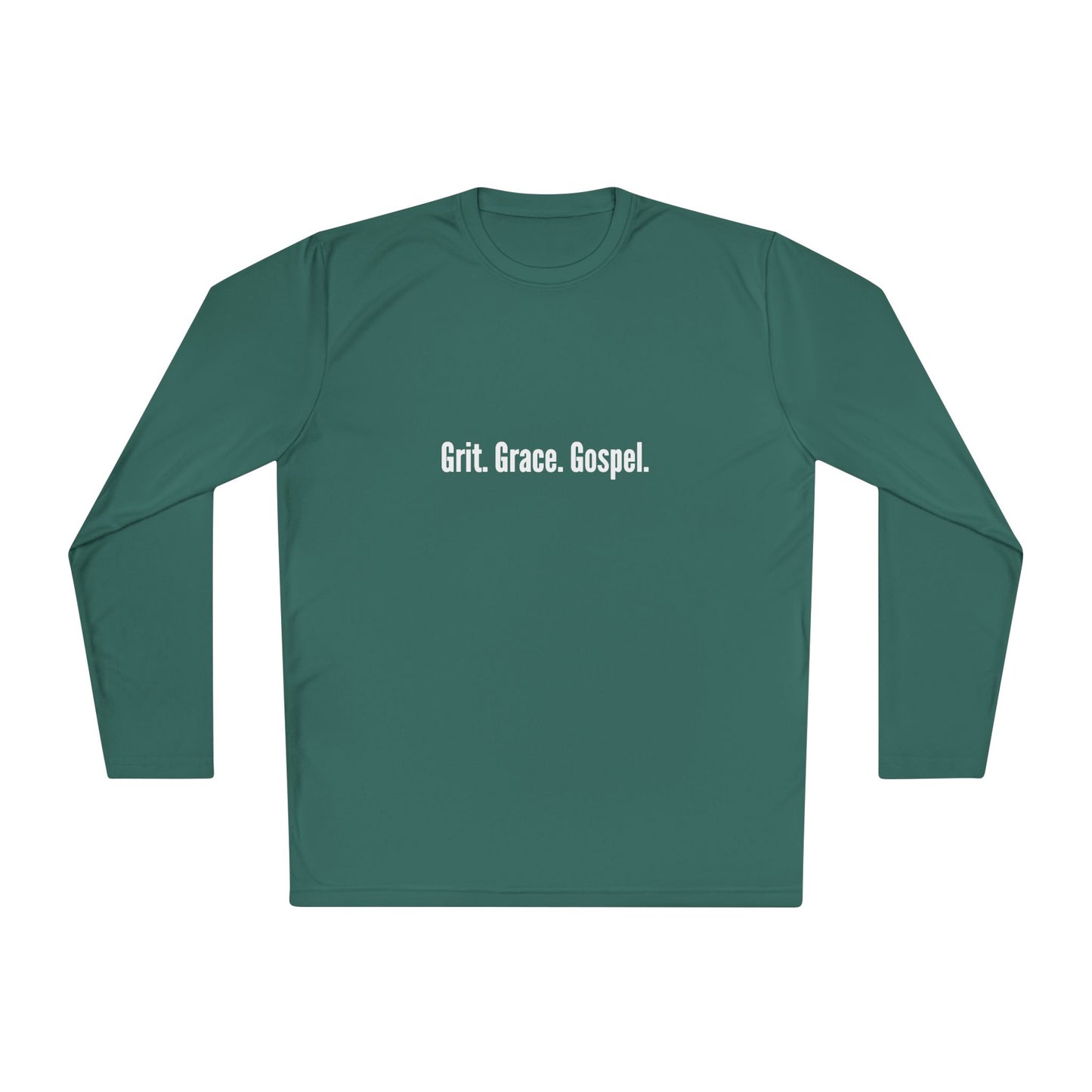 Unisex Lightweight Long Sleeve Tee - Grit. Grace. Gospel. Cozy Casual Wear, Thoughtful Gift, Daily Inspiration, Stylish Layer, [...]