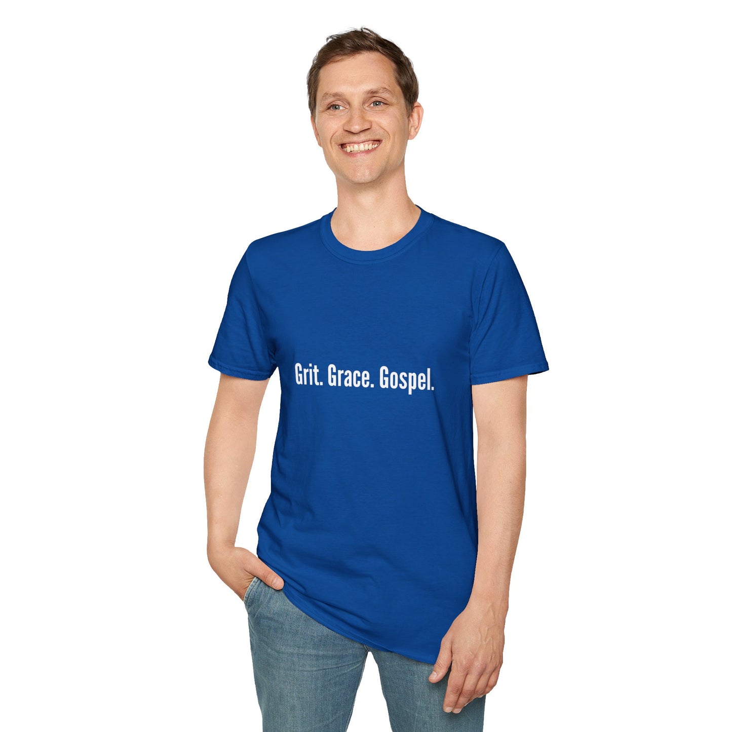 Grit. Grace. Gospel. Unisex Softstyle T-Shirt - Inspirational Tee for Everyday Wear, Faith-Based Gift, Casual Style, Comfortable Top, [...]