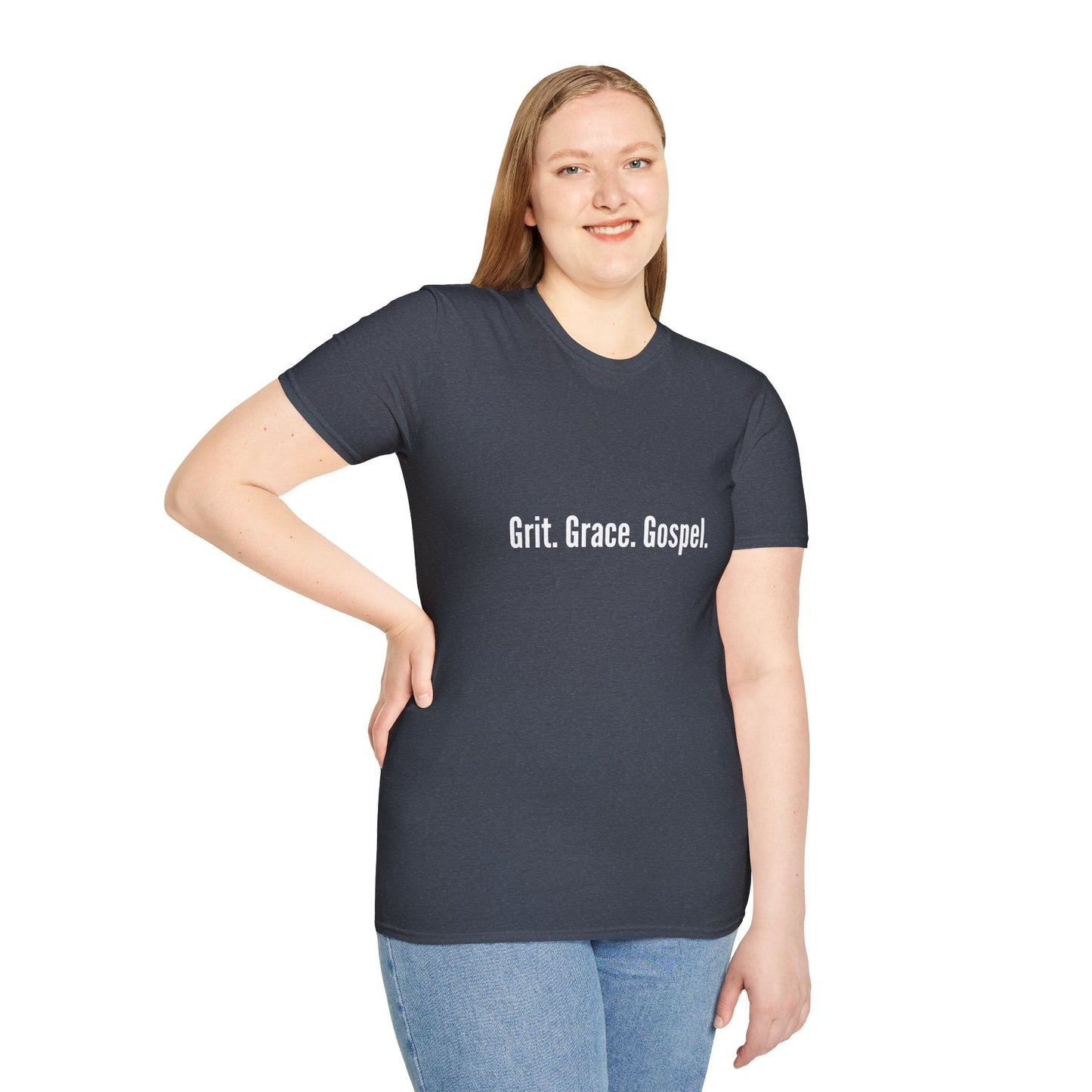 Grit. Grace. Gospel. Unisex Softstyle T-Shirt - Inspirational Tee for Everyday Wear, Faith-Based Gift, Casual Style, Comfortable Top, [...]