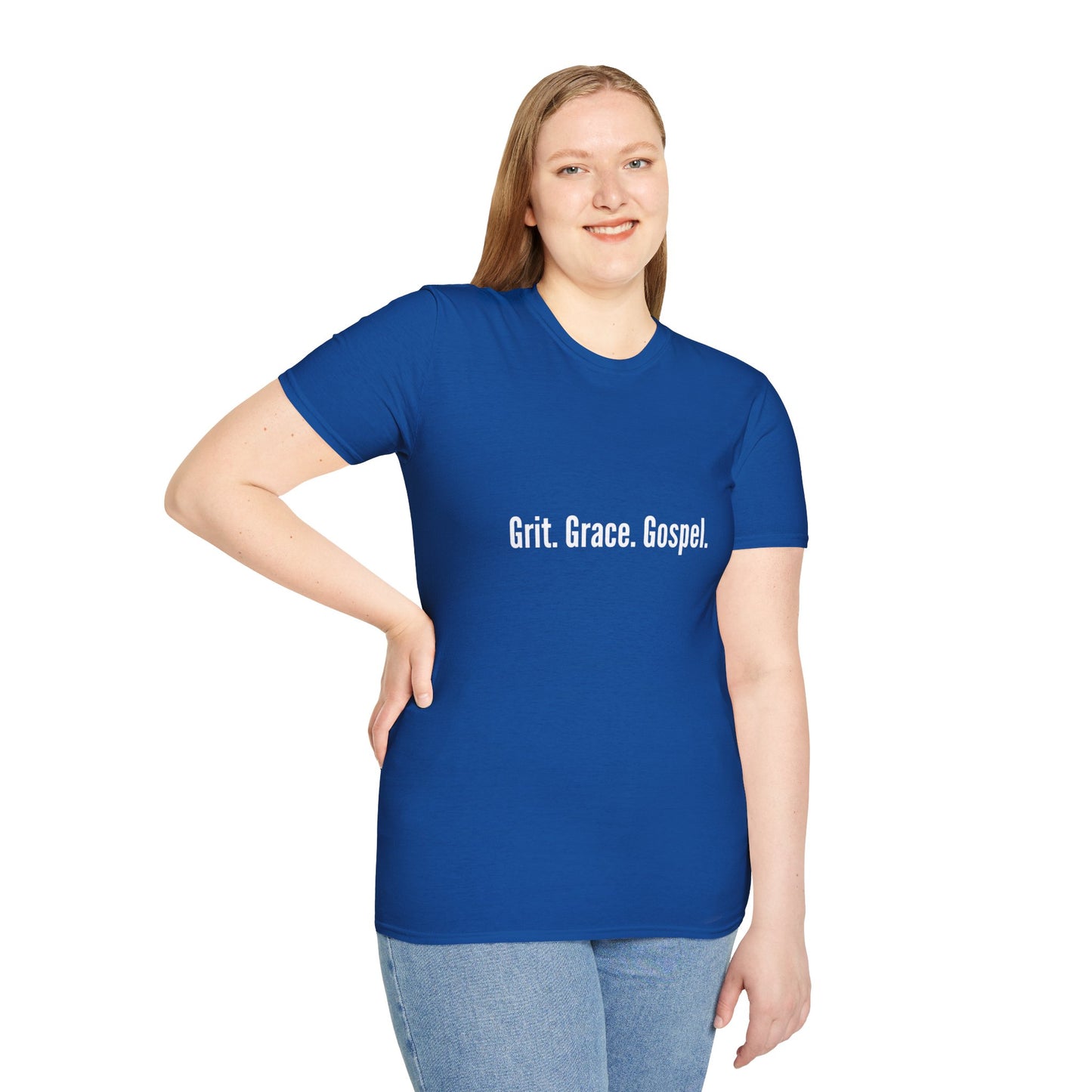 Grit. Grace. Gospel. Unisex Softstyle T-Shirt - Inspirational Tee for Everyday Wear, Faith-Based Gift, Casual Style, Comfortable Top, [...]